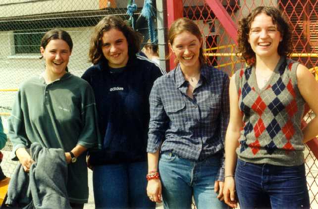 4 students attending a school match at the weekend